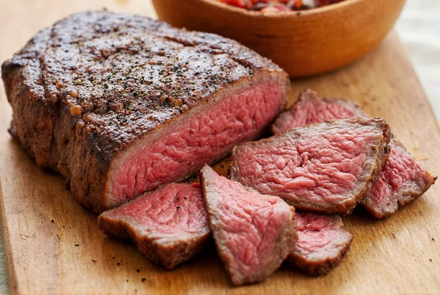black pepper sirloin steak