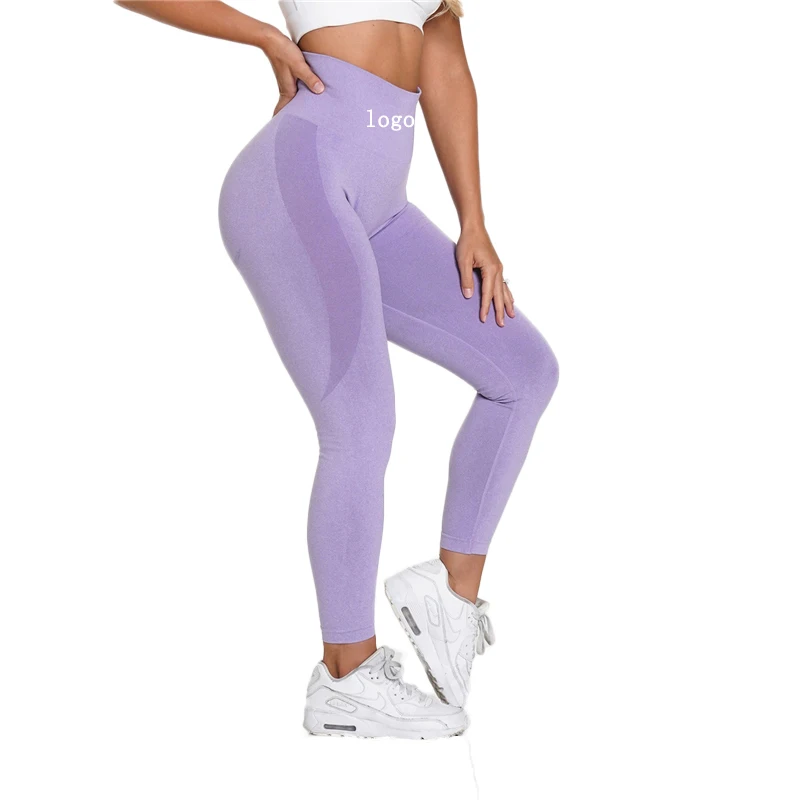 

Wholesale OEM Seamless Leggings Women Push Up Yoga Pants High Waist Booty Leggings Women Leggings, Solid