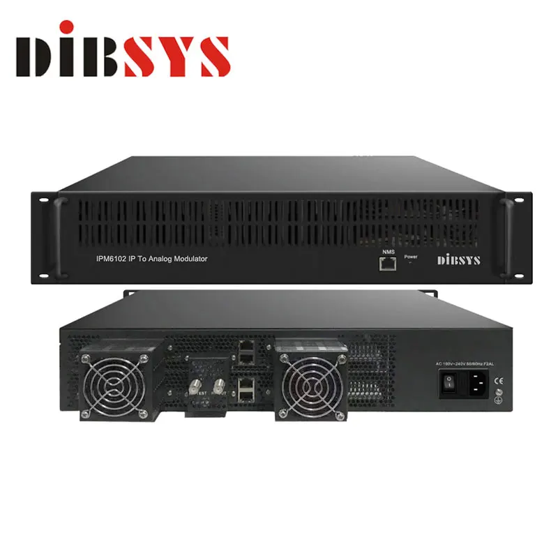 

DIBSYS IPM6102 IP to analog modulator 64 channels for catv fix modulator