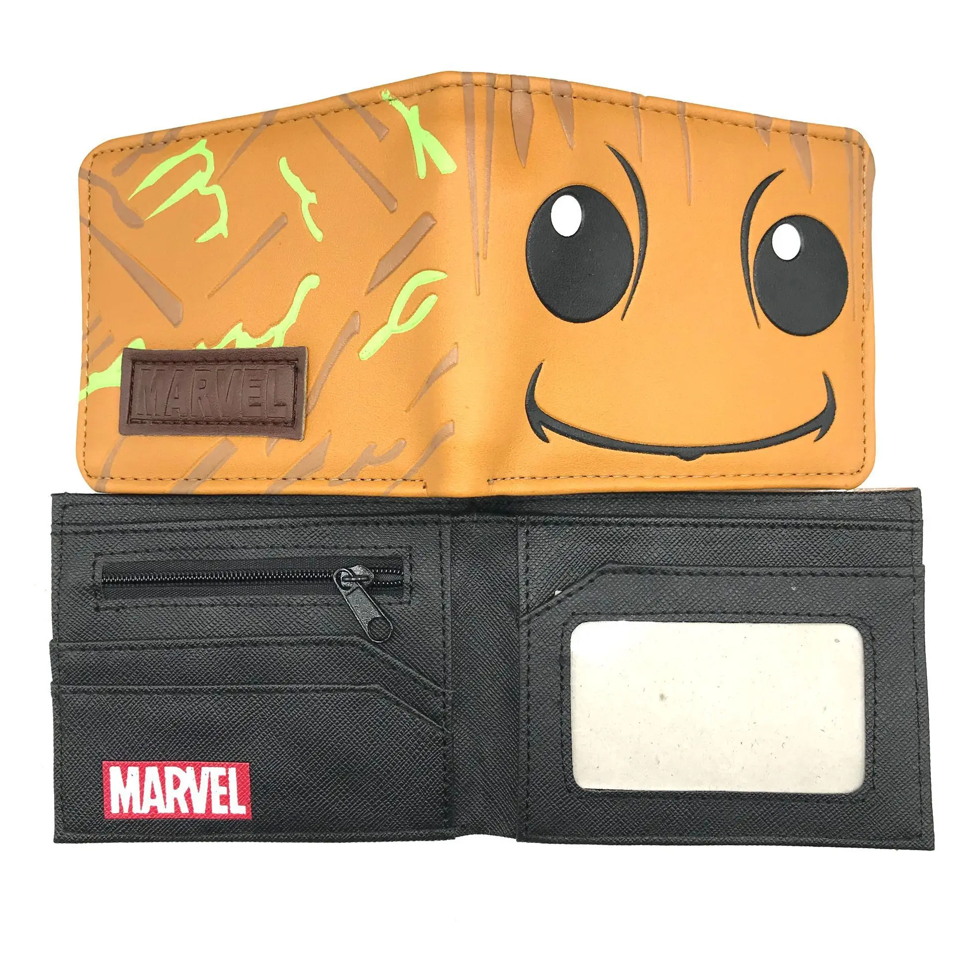 

Factory Direct PU PVC Anime Wallet Supply Cartoon Purse Marvel Avengers Guardians of the Galaxy Groot Wallets