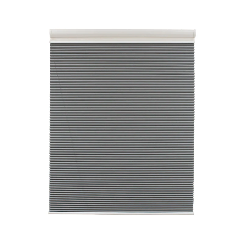 

Two Parts Honeycomb Shade Remote Control Light Filtering Shades Motorized Day and Night Honeycomb Blinds, Customer's request