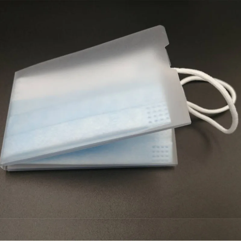 

Clear Mouth-muffle Storage Bag Pollution Free Portable Dustproof Mouth-muffle Folder Foldable Waterproof Storage Clip, Transparent