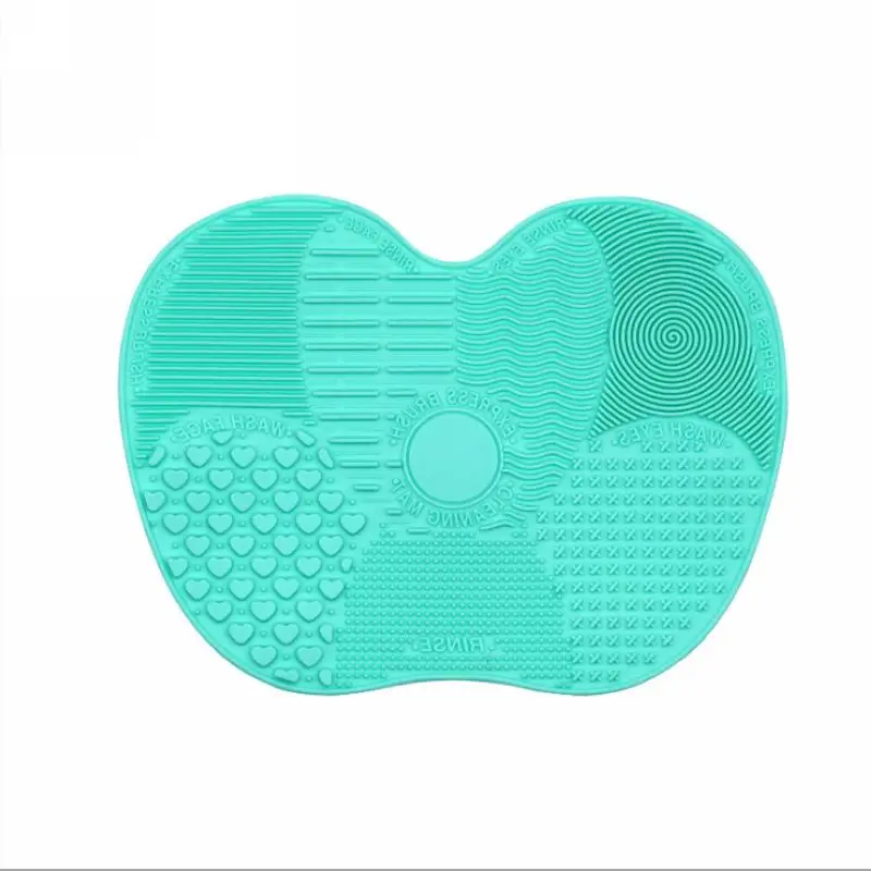 

6 colors Big size 225mm*170mm food grade Silicone Makeup brush cleaning cleaner Pad mat