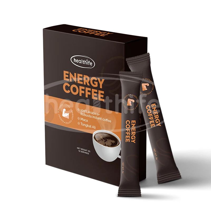

Healthife OEM Customized Man Energy Maca Power Tongkat Ali Coffee