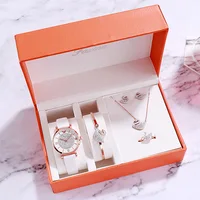 

RTS New FAXINA Ladies Fashion Dress Japan Movt Watches Gift Suits Elegance Diamond Jewelry Set