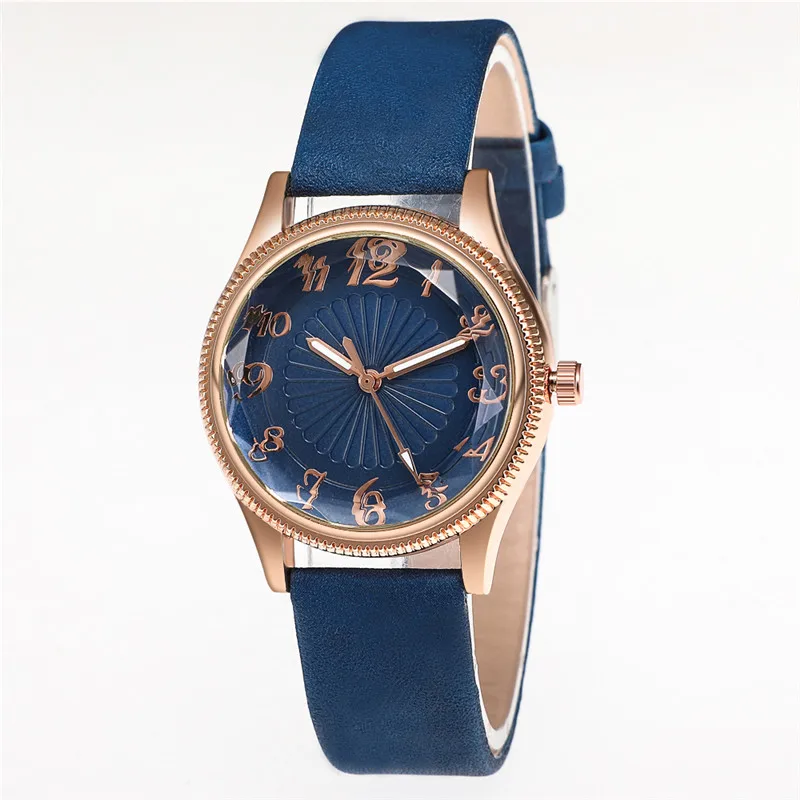 

WJ-8712 Fashion Women's Watches New Genuine Leather Strap Fashionable Women's Watch With Popular Pattern Design