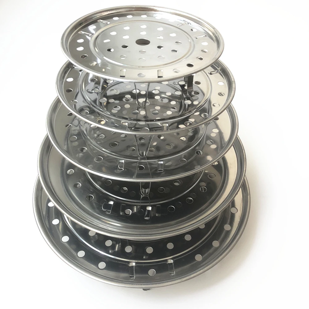 

Multi-functional Kitchen Stainless Steel Steamer Slices Steamer Plate Bread Steaming Basket Tray