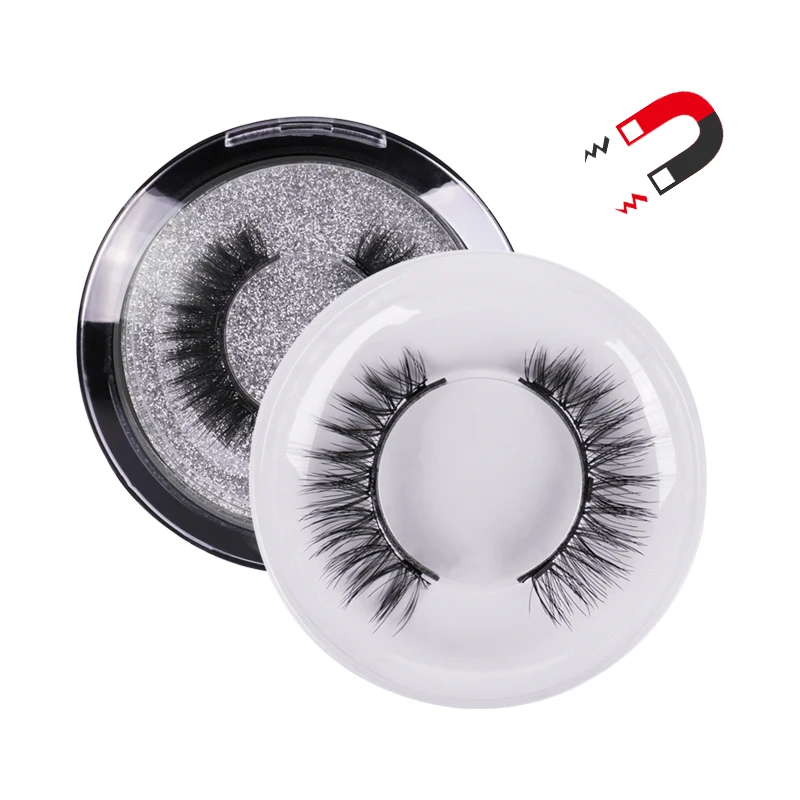 

5 pair magnetic eyelashes logo magnetic eyelashes magnetic mink eyelashes with eyeliner