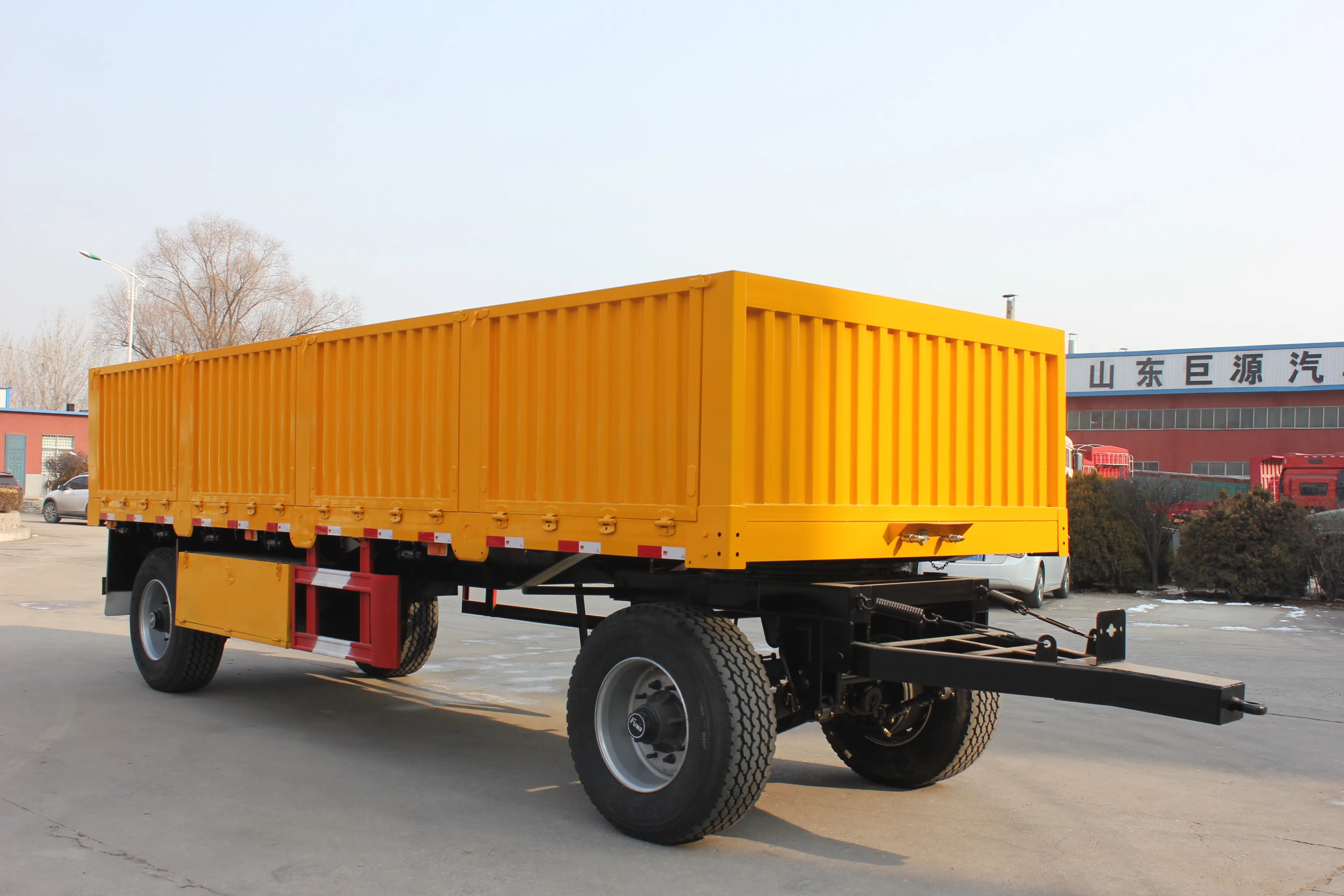 中国拖车制造商热卖平板拉床平板全拖车