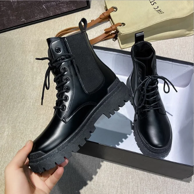 

Hot Selling Popular Products Fashion Women Black Boots Shoes