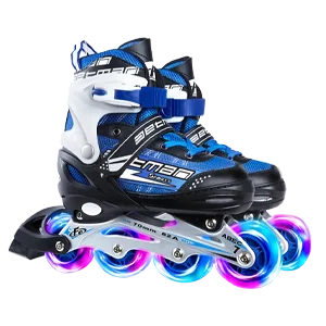 EACH Adjustable Inline Roller Skates Flashing Roller Price Roller Skate Shoes Light Up Wheels For Children Boys Girls