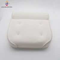 

Antibacterial quick-drying waterproof export luxury cushion for leaning on of anti-slip 3d air mesh spa bath pillow bubble