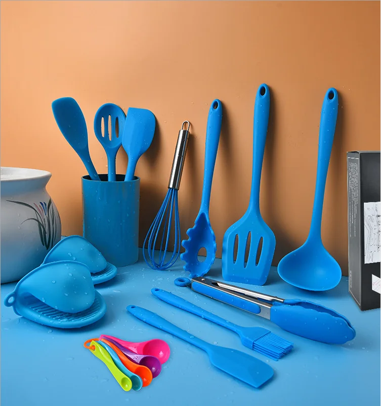 

Factory wholesale kitchen utensils all-inclusive household cooking utensils 14-piece kitchen spatula colander set