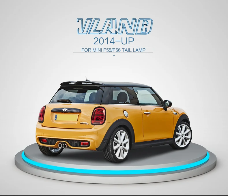 Vland factory for BMW mini F55 F56 F57 cooper taillights 2014 2015 2016 2018 LED rear light wholesale price with plug and play