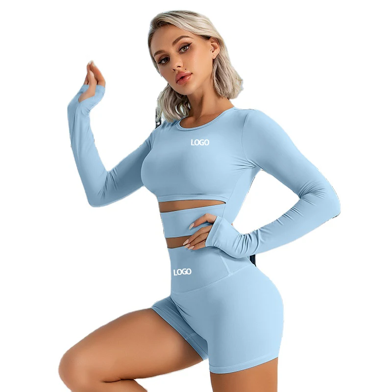 

Eco-friendly recycled nylon yoga clothing Outfits naked feeling skin-friendly sports fitness two-piece set