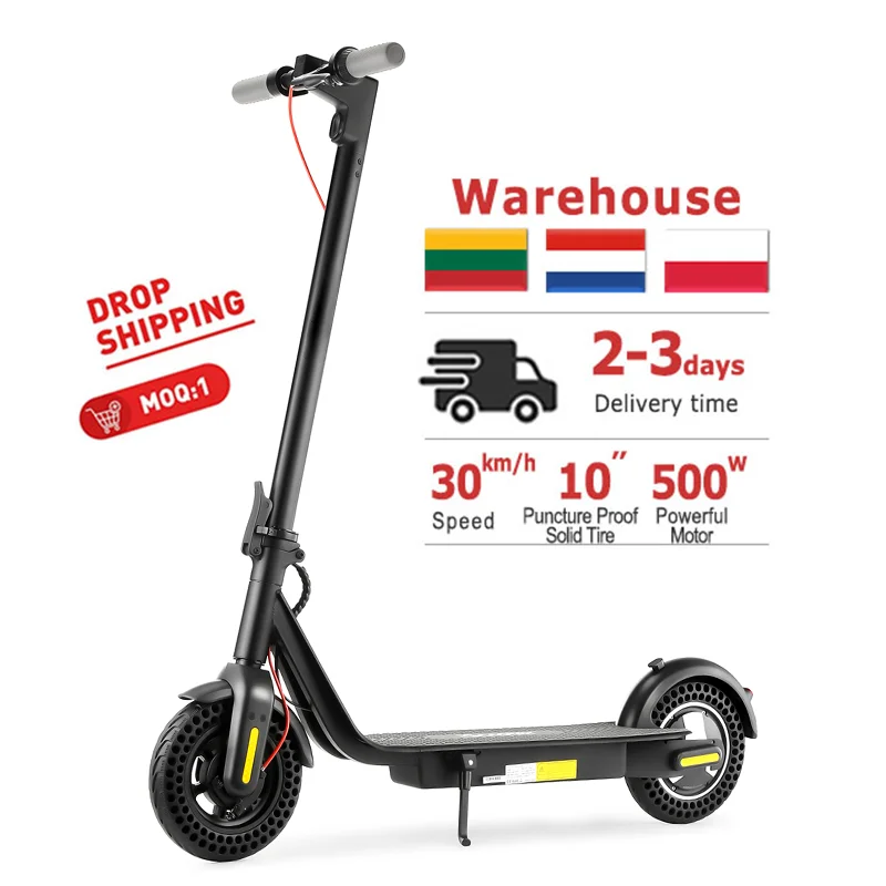 

Powerful Motor New Style 2 Wheel Cheap 36V 350W Electric Gas Scooter Off Road 10Inch E Scooter Electric Folding E Scooter, Black