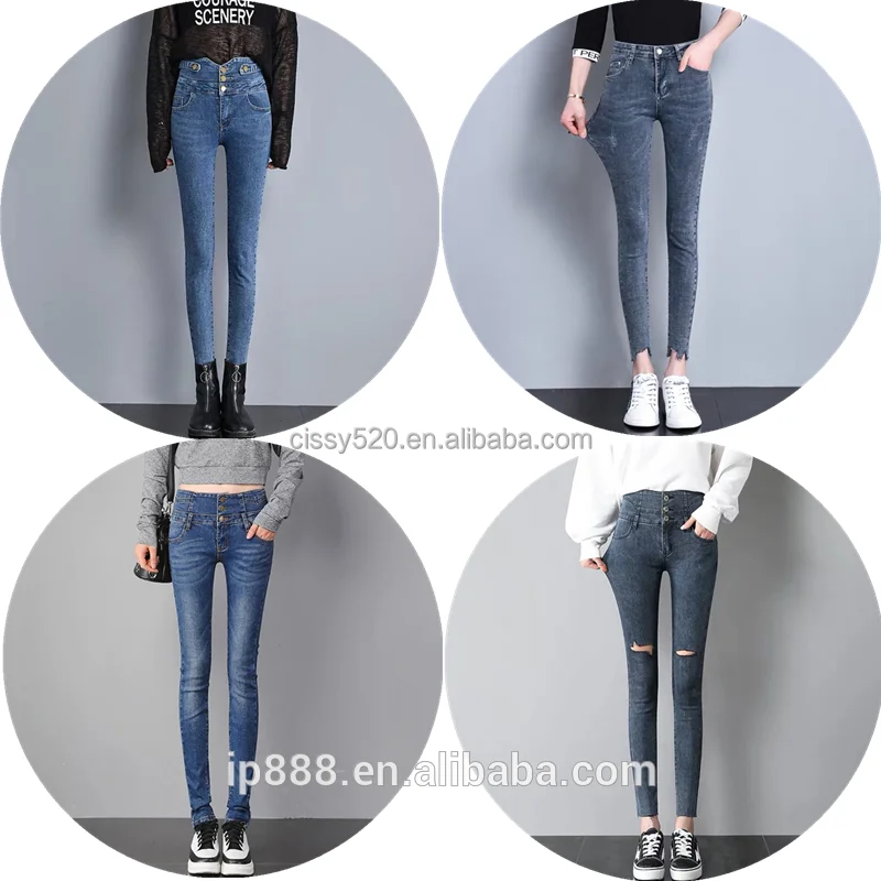 

High quality stretch jeans for ladies factory Supply Quick Dry Breathable Skinny And Sexy ladies Jeans