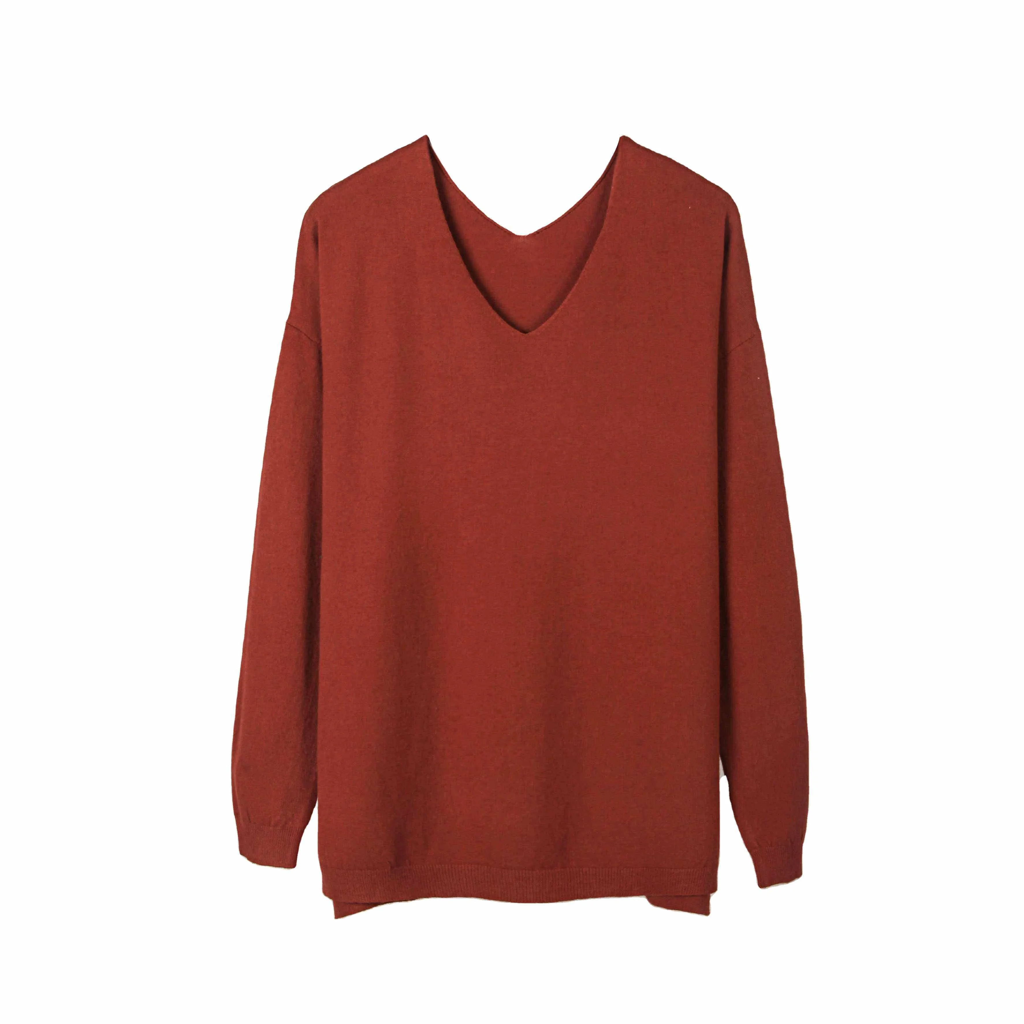 

Cotton Thick Knitted Long Sleeve Winter Sweaters Pullover Womens