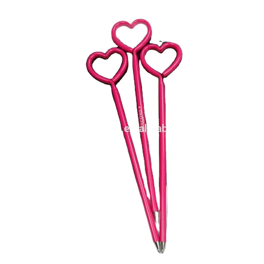 Promotional Heart Shaped Plastic Ball Pen Red Pink Buy Promotional