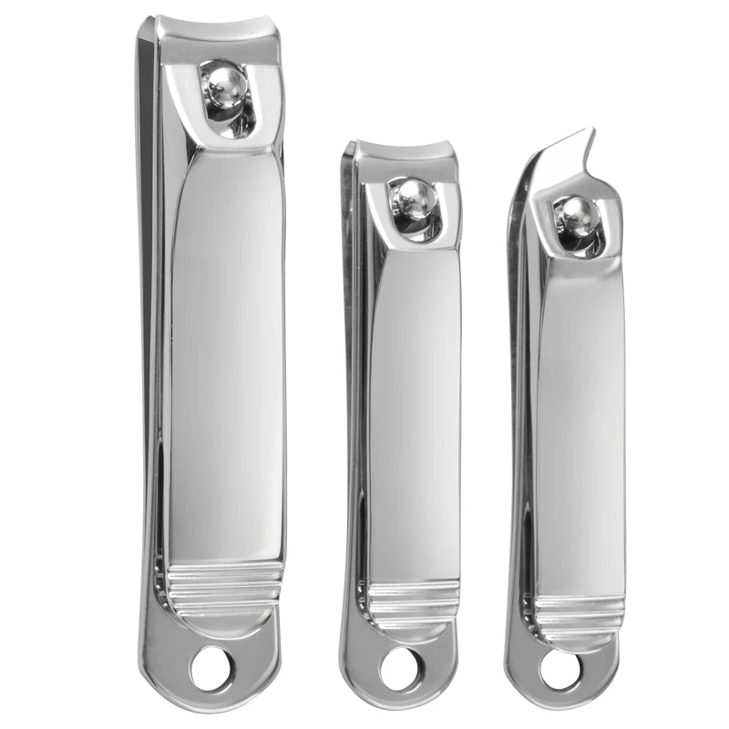 

Fashionable Stainless Steel Sharp Finger and Toe Nail Cutter Nail Clipper Set With Nail File, Silvery