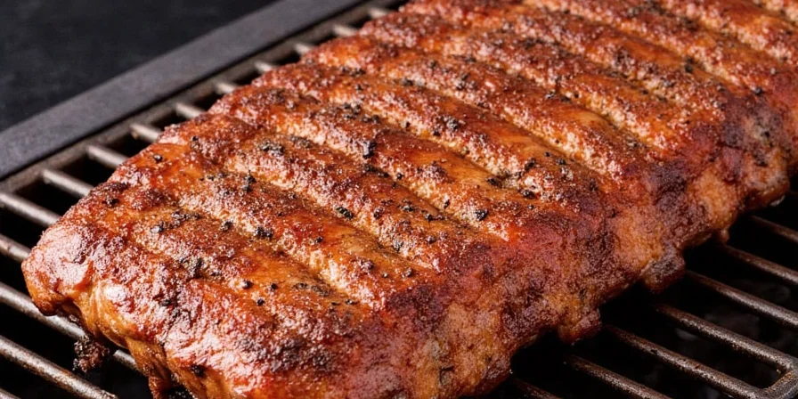 Dry rub being mixed in bowl