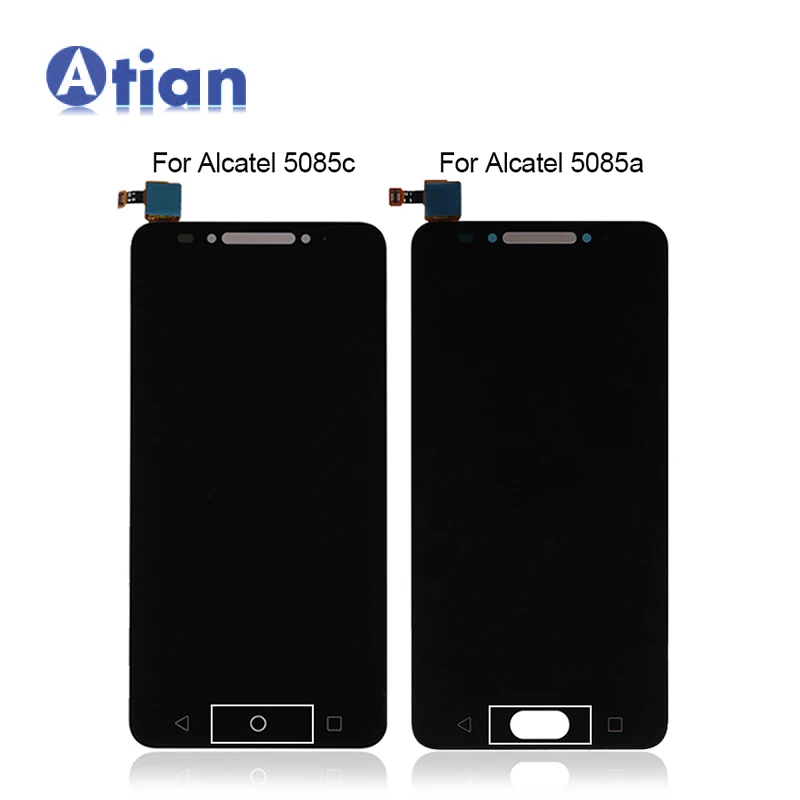 

New 5.2'' for Alcatel A5 LED 5085 5085C LCD DIsplay Touch Screen Digitizer Assembly for Alcatel 5085 LCD, Black