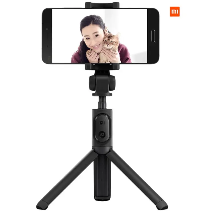 

Original Xiaomi Folding Selfie Stick Extendable Tripod Monopod Holder for iPhone and Android Phones, Black