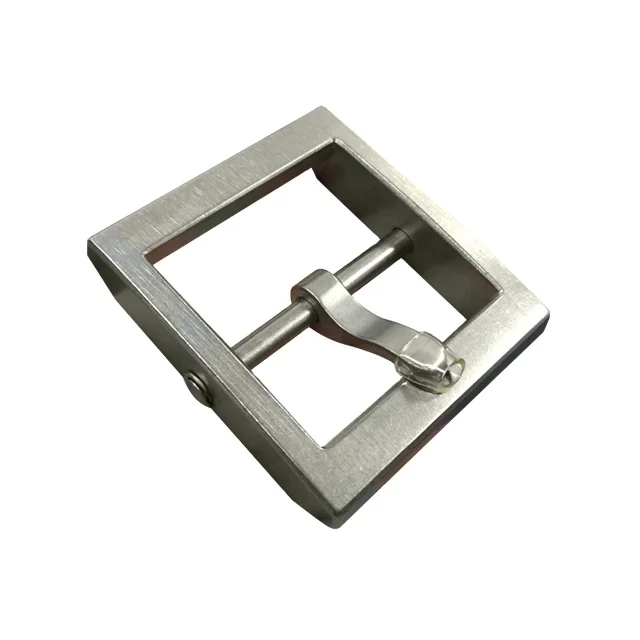 

New wholesale custom personalized durable 38mm anti-allergy pure titanium belt buckle, Silver