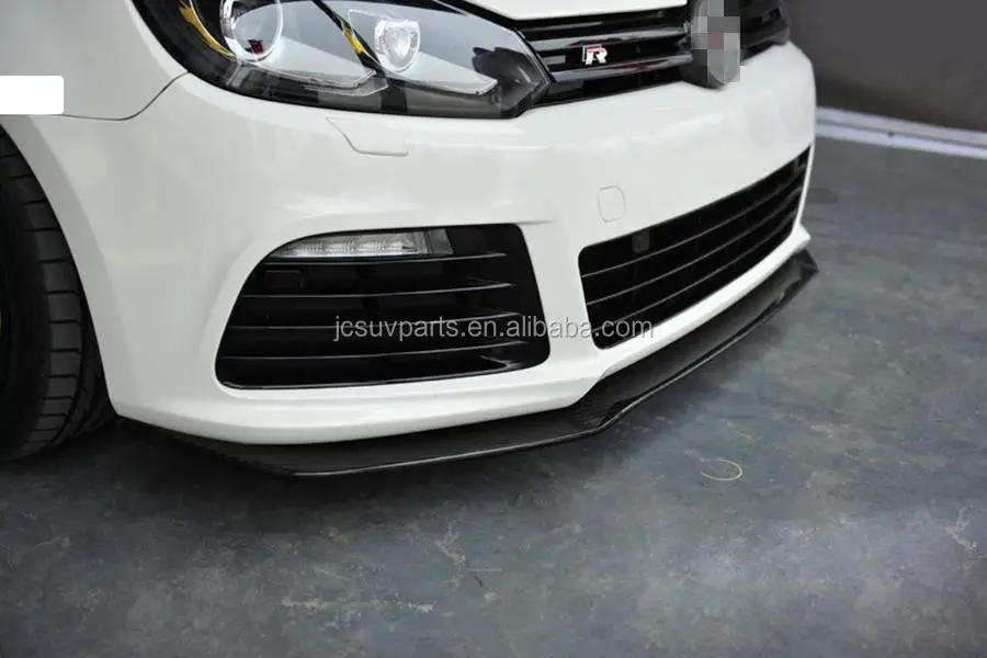 For Vw Golf Vi Mk6 R20 Front Lip Splitter Spoiler Chin Carbon Fiber Buy Front Bumper Lip For