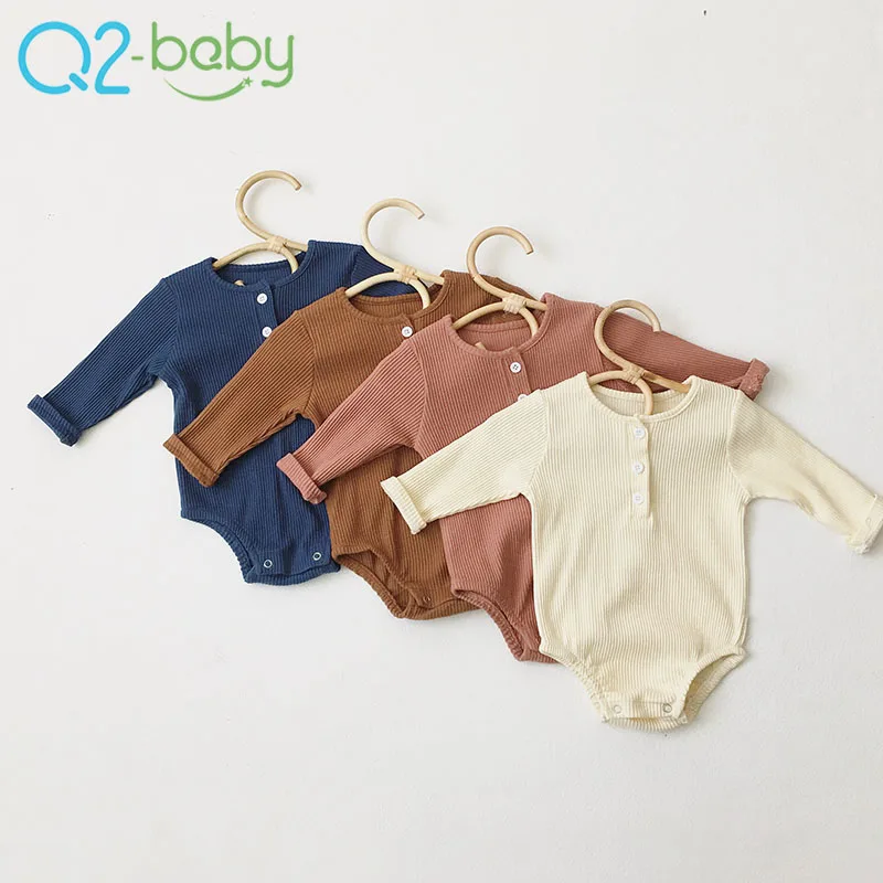 

Kid boutique clothing romper cotton fit long sleeve jumpsuit baby romper with hood 2411, Blue,leather powder,apricot,caramel colour