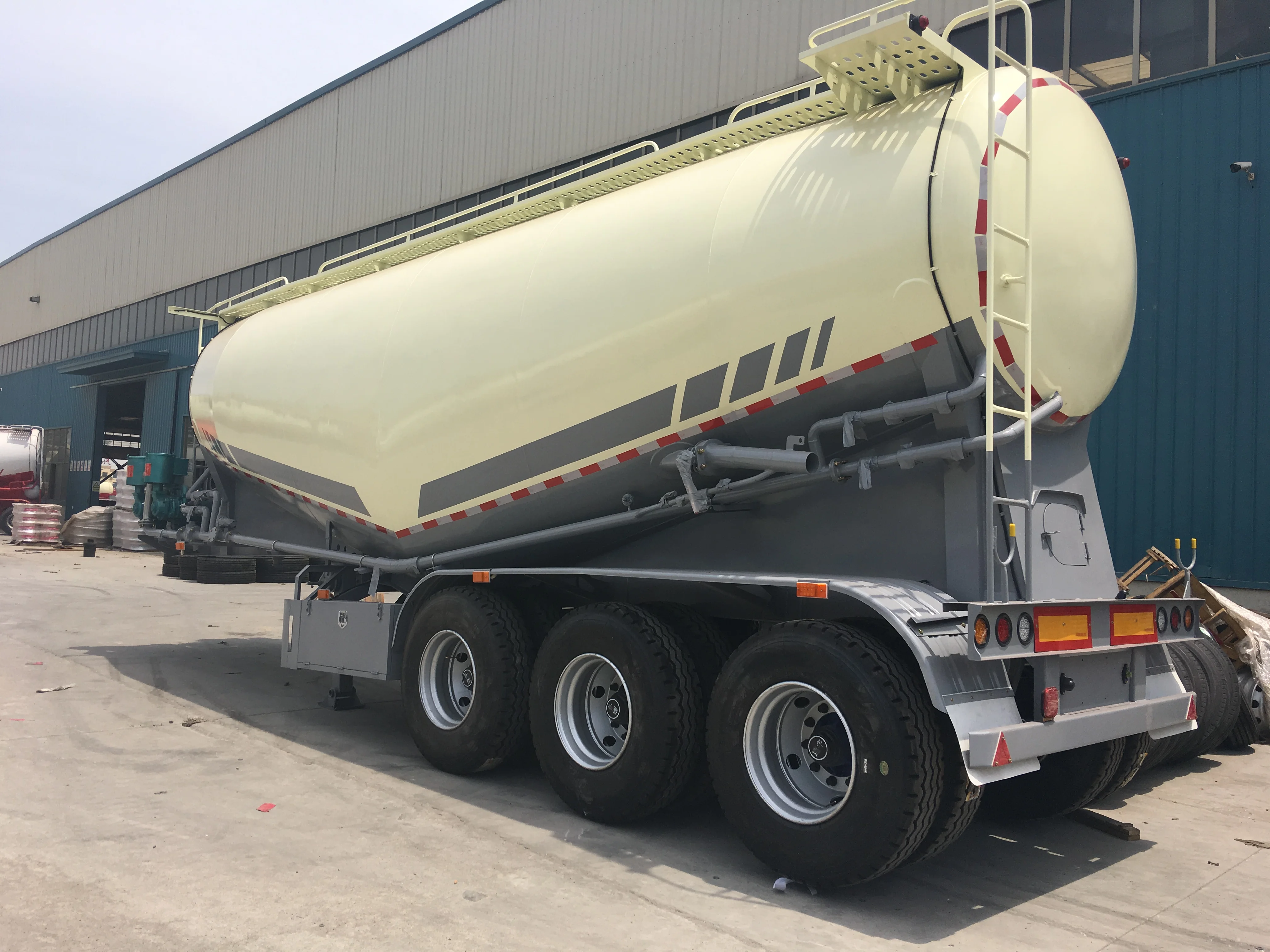 bulk powder pump tank semi trailer