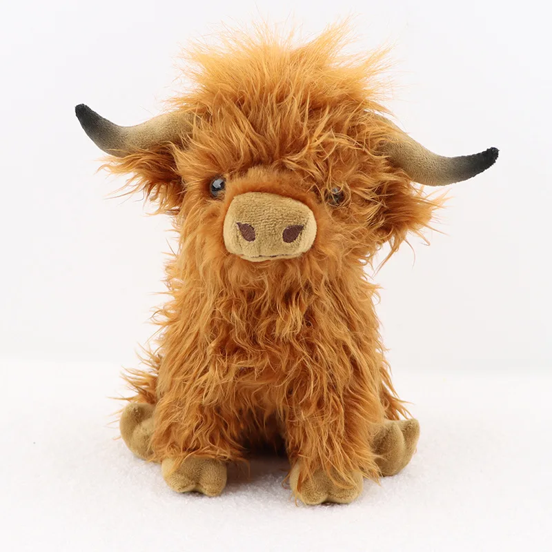 

CPC CE Realistic Adorable Soft Doll Stuffed Animal Plush Cattle Toy Scottish Highland Cow Plush Toys