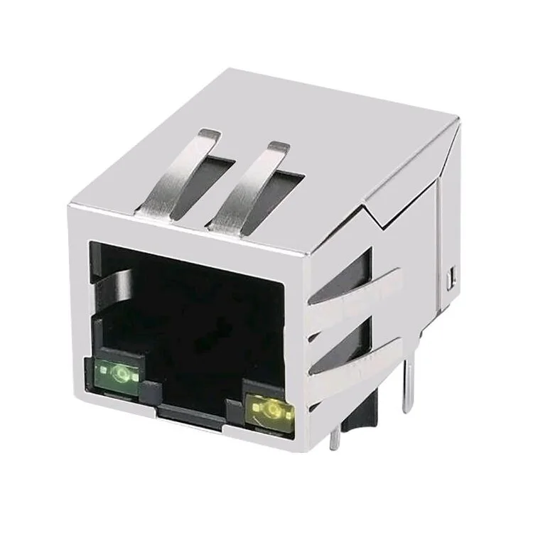 

HCJ11-802SK-L11 Shielded Tab-Down 1x1 Port RJ45 connector Modular Jack