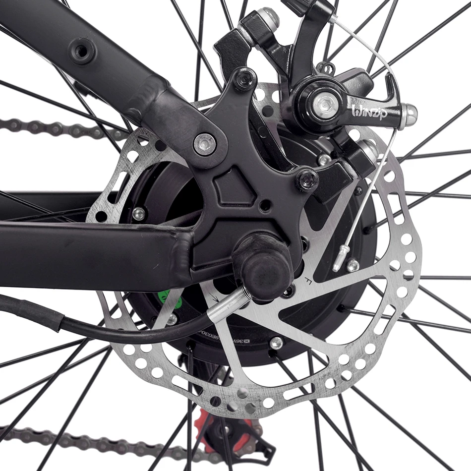 26" Large Fork Wheel Full Suspension 14ah/ 48v Lithium Battery 1000w/48v Motor Fat Tire Electric