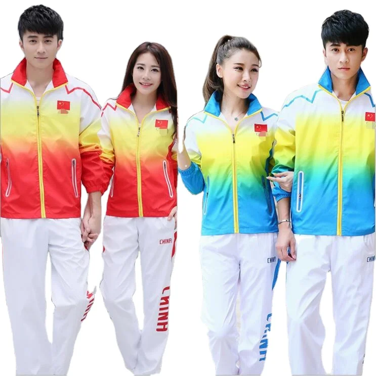 

Unisex National team sportswear suits Chinese team Jacket + Pants sportsmen Taekwondo clothing competition receive award clothes, As the pictures