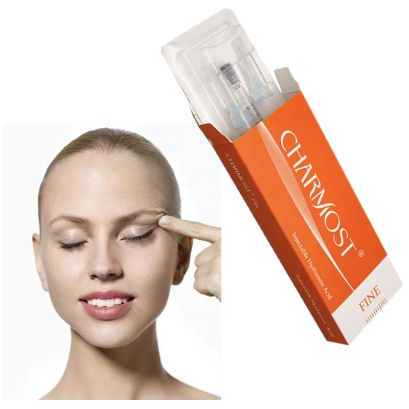 

Charmost hyaluronic acid gel filler injectable dermal filler for face injection 1ml, Transparent