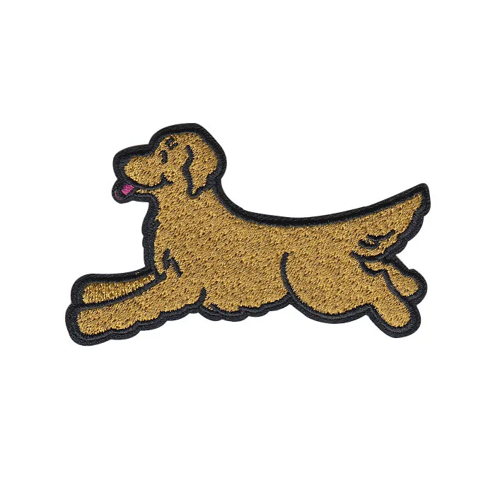 

custom logo baby embroidered patches cute dog cartoon pet embroidery patch for towel, According to customer's resquest