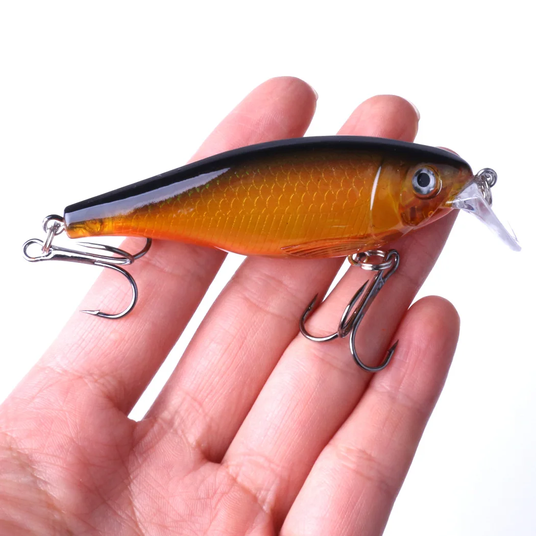

Fishing Lure Artificial Hard Crank Bait Topwater Wobblers Fishing Tackle Hard Fishing Lure Casting, 7 colors