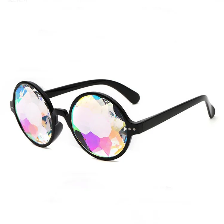

Wholesale cheap party decoration kaleidoscope pattern lens sunglasses 9101