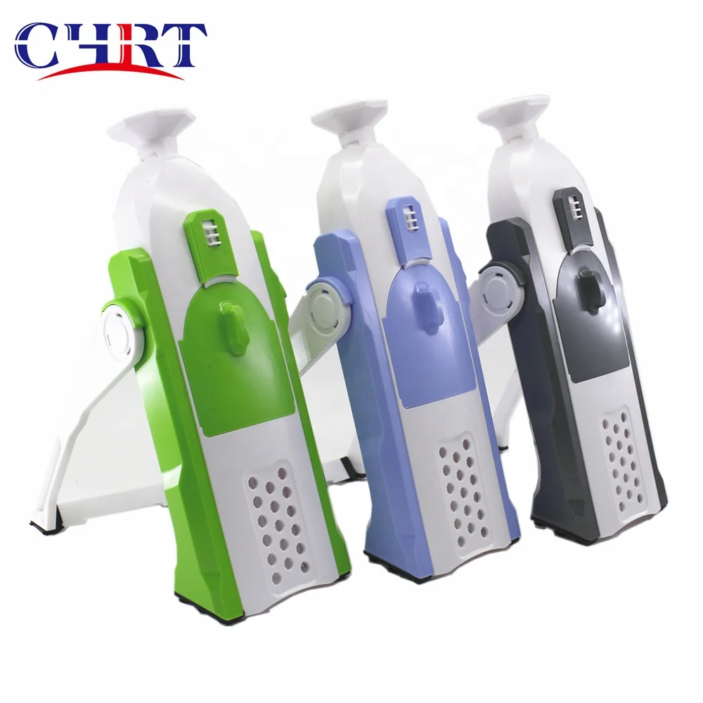 

CHRT Multi-function Vegetable Chopper Shredding Machine Shredded Grater Household Chopping Artifact Vegetable Cracker, Orange,green,blue ,gray