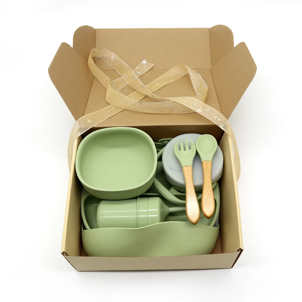 

Wholesale Silicone Suction Bowl With Spoon BPA Free Baby Feeding Bowl Set