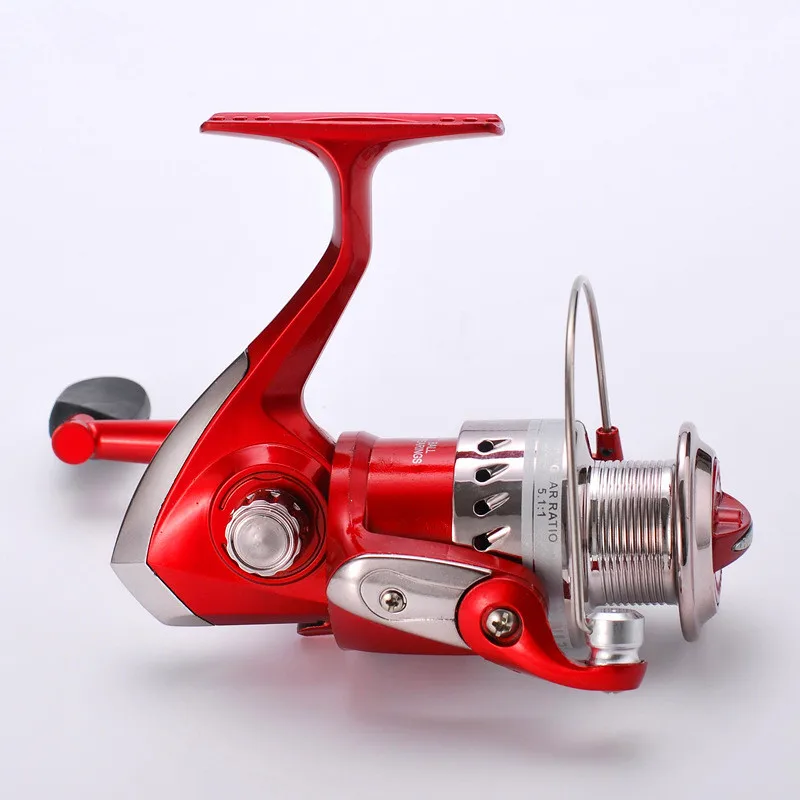 

NL Red Color All Plastic Spinning Reels 5.1:1 high speed 5BB Ball Bearings 1000 2000 3000 4000 5000 6000 Fishing Reels