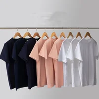 

High quality 250g 100%cotton super weight casual short sleeve T-shirt