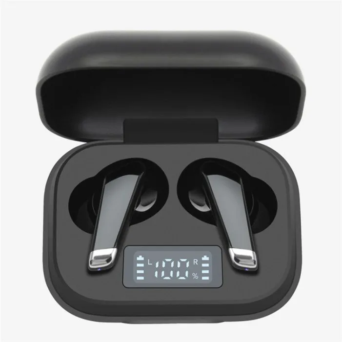 

M16 Led Wireless Earbuds Mini Headphone Touch Control Tws 5.0 Bluetoot Earphone Bass Sport Wireless Headset, Black/white