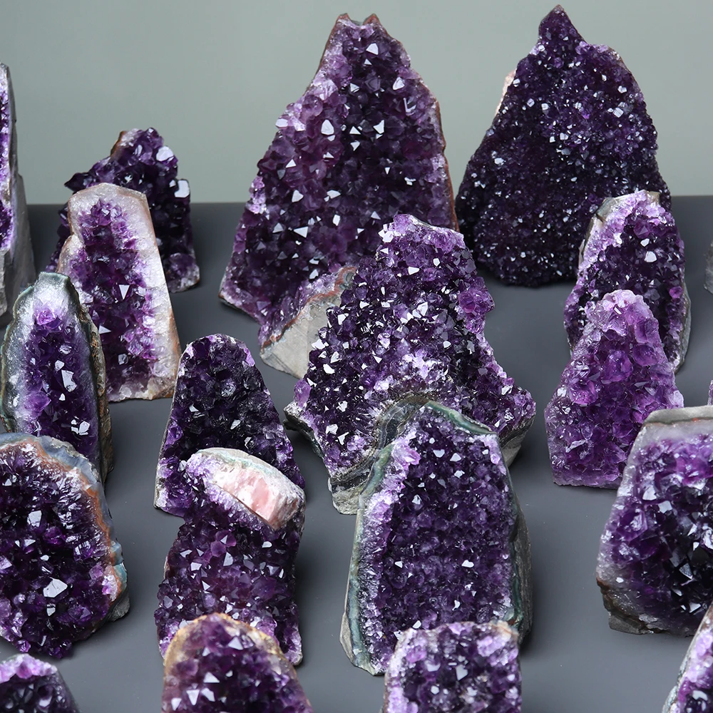 

wholesale natural uruguay amethyst cluster crystal crafts raw amethyst geode