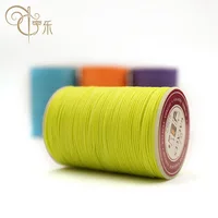 

0.7mm sewing thread polyester cord waxed threadhigh quality flat sewing braid waxed thread for leather product