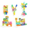 2019 New Arrival Threading STEM Threading STEM Wood Animals block wooden Lacing Beads