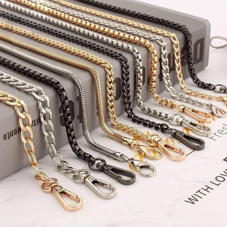 

Shiwang Fashion Handbag Hardware Chain Bag Accessories Metal Parts for Decorative, Light gold/nickel/customized size