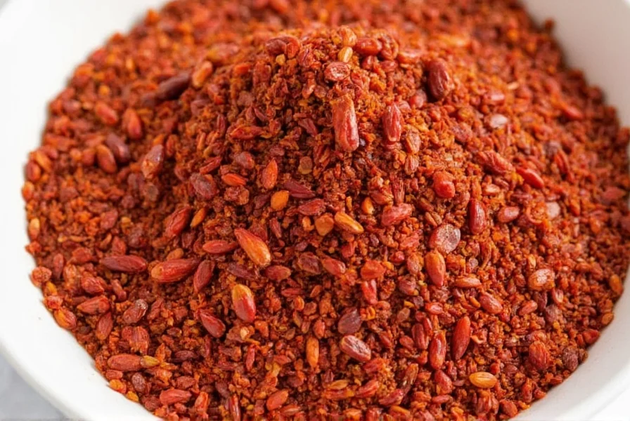Chili grinder with arbol chile powder pouring out