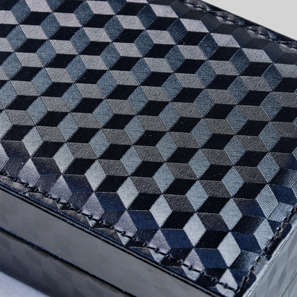 2019 High-end custom wooden leather jewelry storaging box with lock